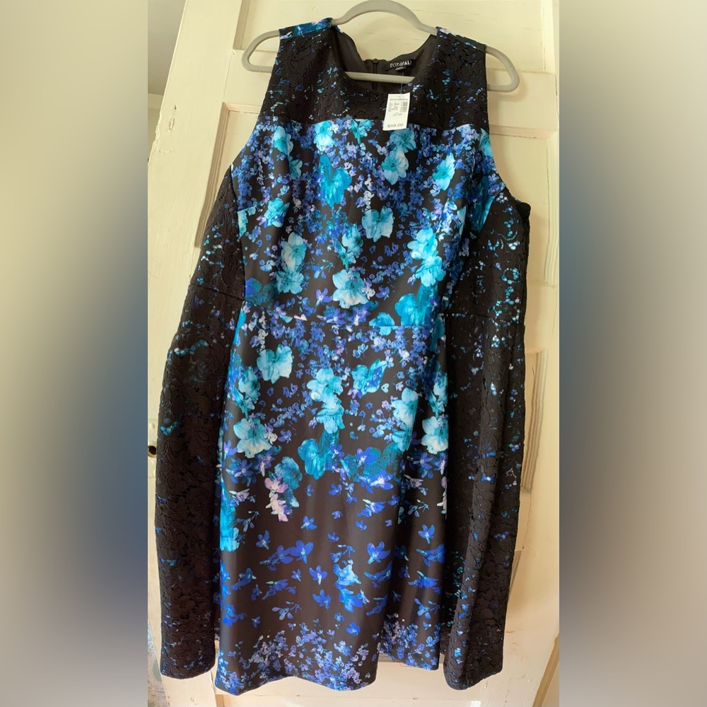 2/$25 Dressbarn lace panel skater dress